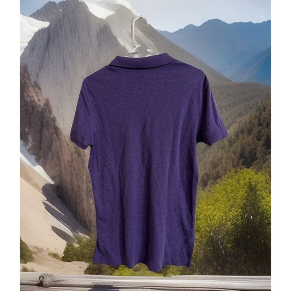 Polo Ralph Lauren Shirt Mens SP‎ Purple Polo Cotton Classic Fit Red Pony - Picture 4 of 4